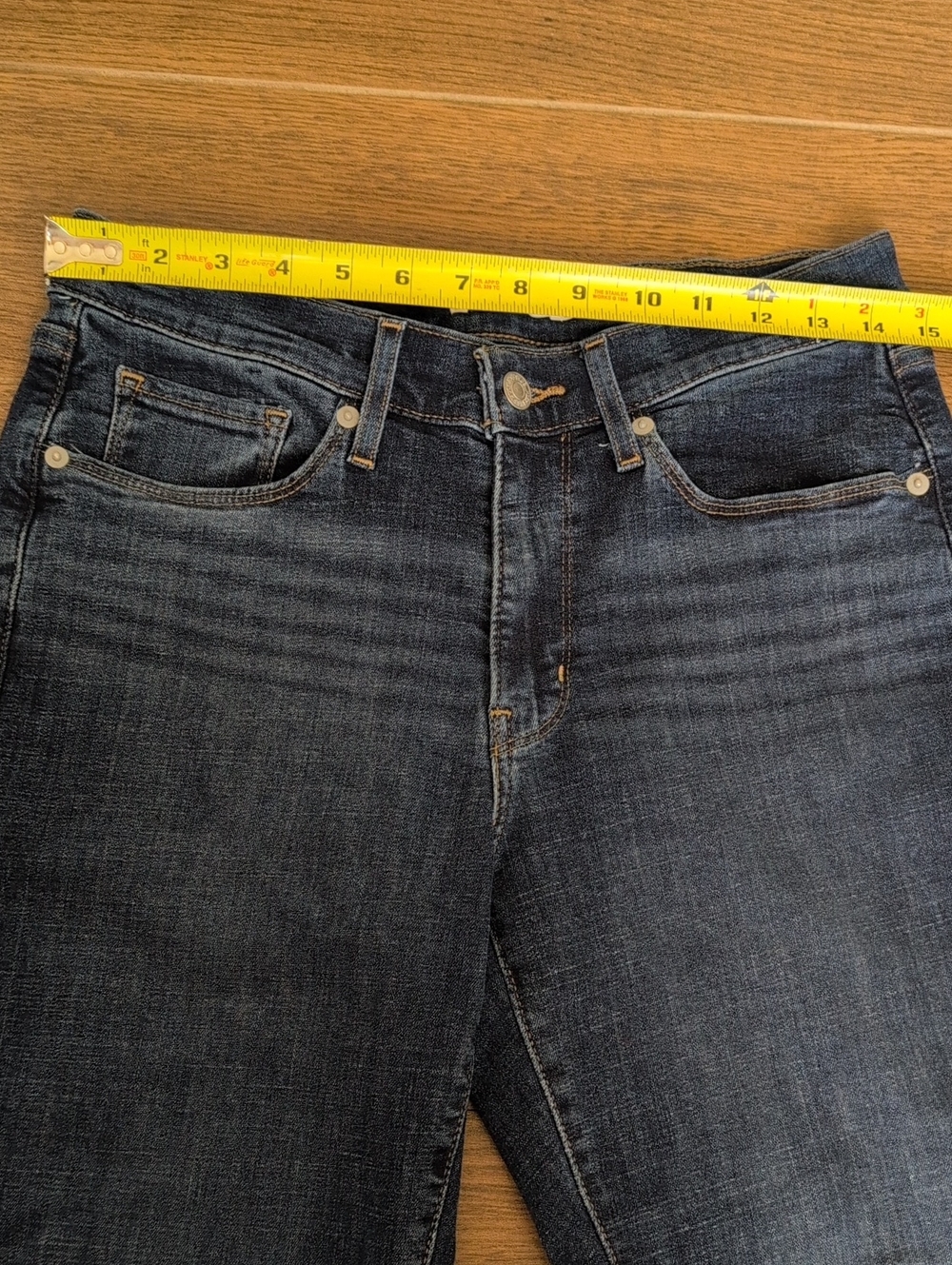 Levi's Classic Straight Dark Blue Women’s Straight Jeans Size 6 - Picture 7 of 8